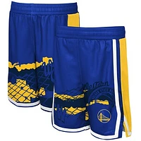 Youth Royal Golden State Warriors Fade Away Shorts