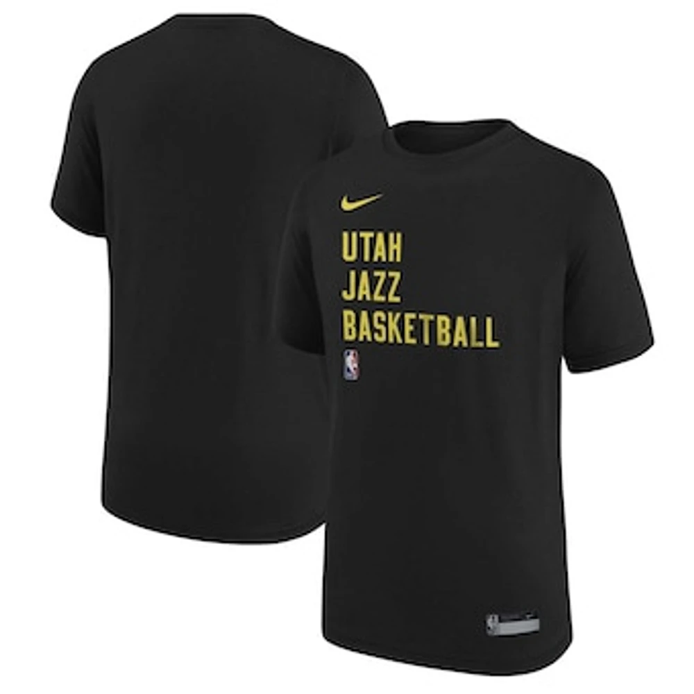 Youth Nike Black Utah Jazz Essential Practice T-Shirt