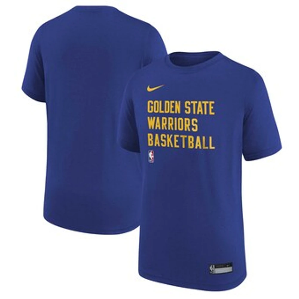 Youth Nike Royal Golden State Warriors Essential Practice T-Shirt