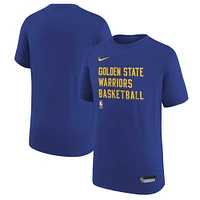 Youth Nike Royal Golden State Warriors Essential Practice T-Shirt