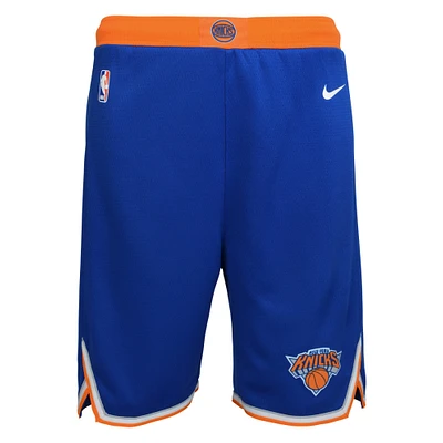 Youth Nike Blue New York Knicks Icon Edition Mesh Performance Swingman Shorts