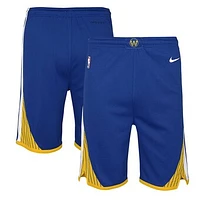 Youth Nike Royal Golden State Warriors Icon Edition Mesh Performance Swingman Shorts