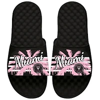 Youth ISlide Inter Miami CF Striped Palm Tree Slide Sandals