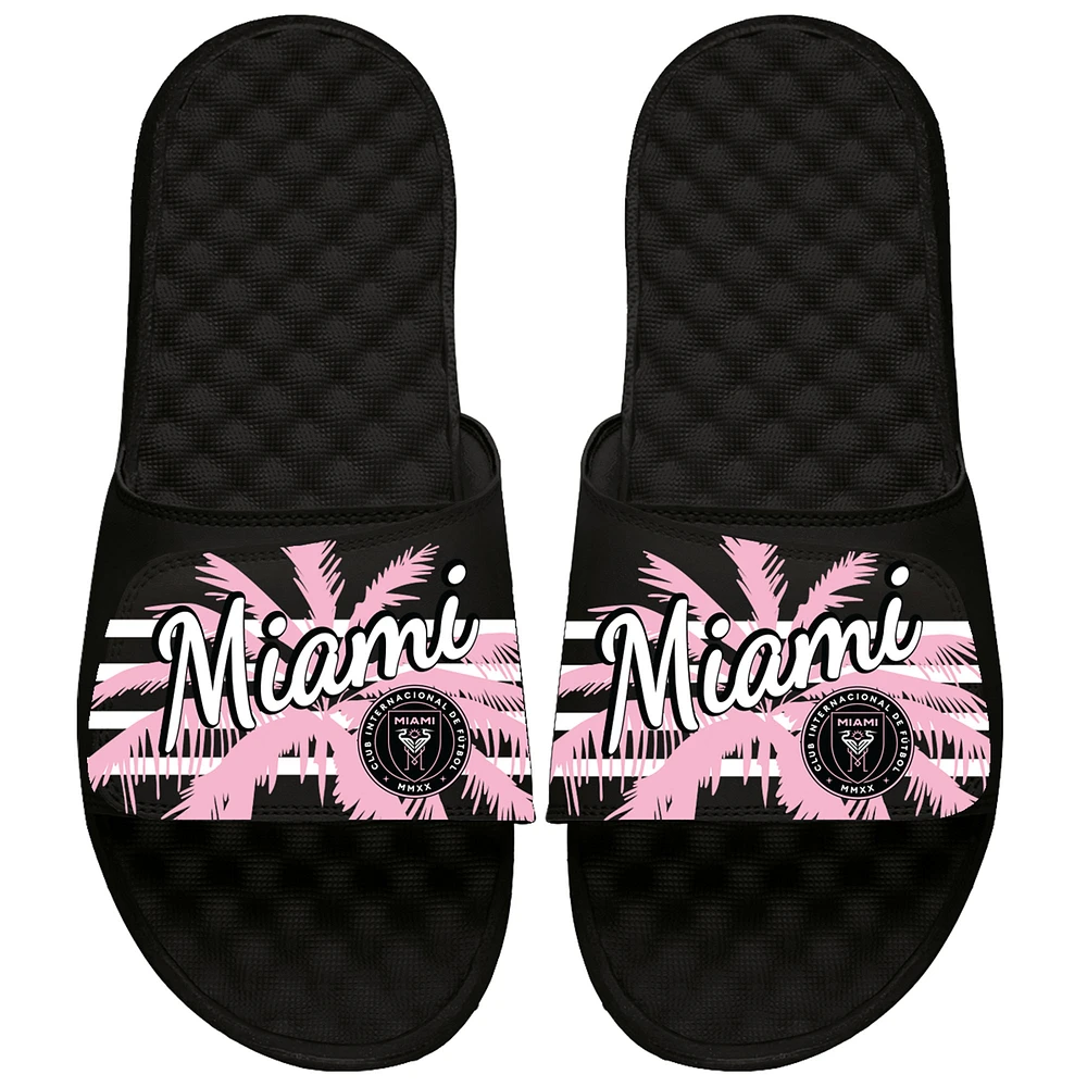 Youth ISlide Inter Miami CF Striped Palm Tree Slide Sandals