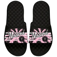 Youth ISlide Inter Miami CF Striped Palm Tree Slide Sandals