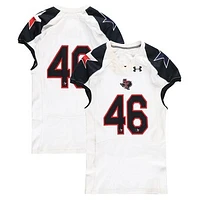 Texas Tech Red Raiders Team-Issued #46 White and Black Jersey from the 2013 NCAA Football Season