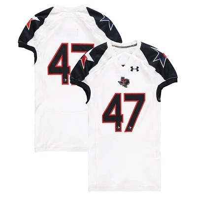 Texas Tech Red Raiders Team-Issued #47 White and Black Jersey from the 2013 NCAA Football Season