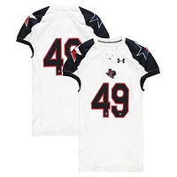 Texas Tech Red Raiders Team-Issued #49 White and Black Jersey from the 2013 NCAA Football Season