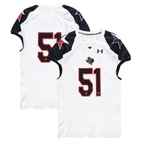 Texas Tech Red Raiders Team-Issued #51 White and Black Jersey from the 2013 NCAA Football Season