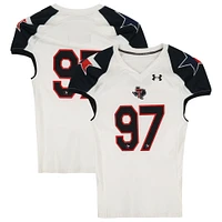 Texas Tech Red Raiders Team-Issued #97 White and Black Jersey from the 2013 NCAA Football Season