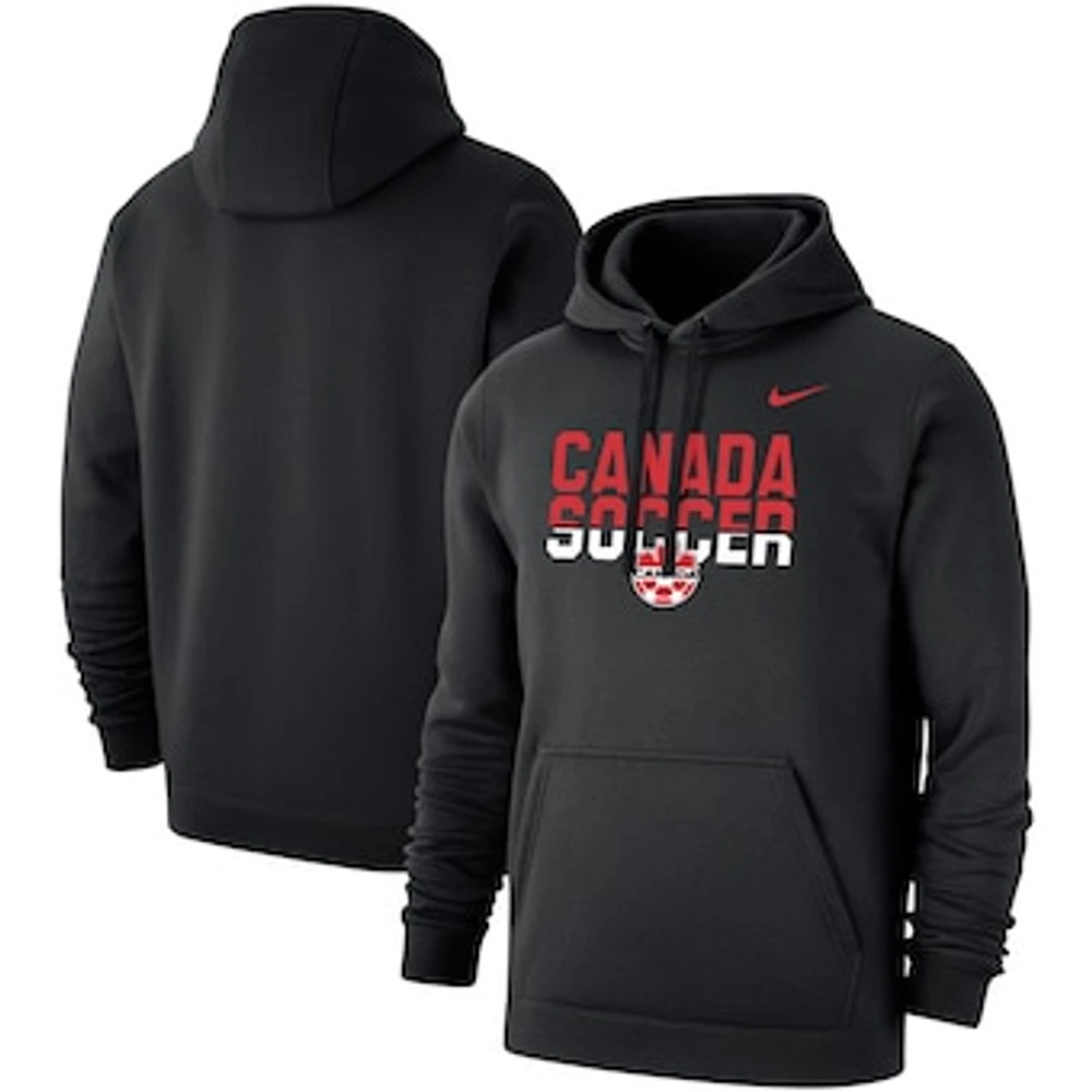 Men's Nike Black Canada Soccer Club Pullover Hoodie