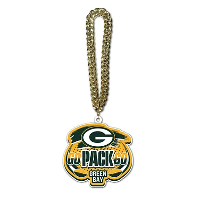 MOJO Green Bay Packers Slogan Fan Chain Necklace