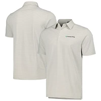 Men's Gray Churchill Downs The Carmel EcoTec Stripe Polo