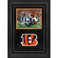 Ja'Marr Chase Cincinnati Bengals Autographed Deluxe Framed 8" x 10" Orange Breaking Tackle Photograph