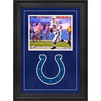 Peyton Manning Indianapolis Colts Autographed Deluxe Framed 8" x 10" Super Bowl XLI Running in Rain Photograph