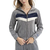 Women's Lusso Gray New York Yankees Nixie Raglan Full-Zip Jacket