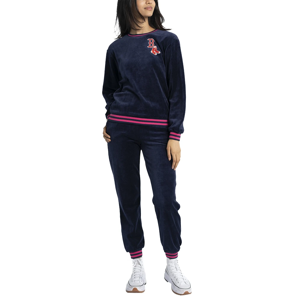 Womens Lusso  Navy Boston Red Sox Neely Naveen Set