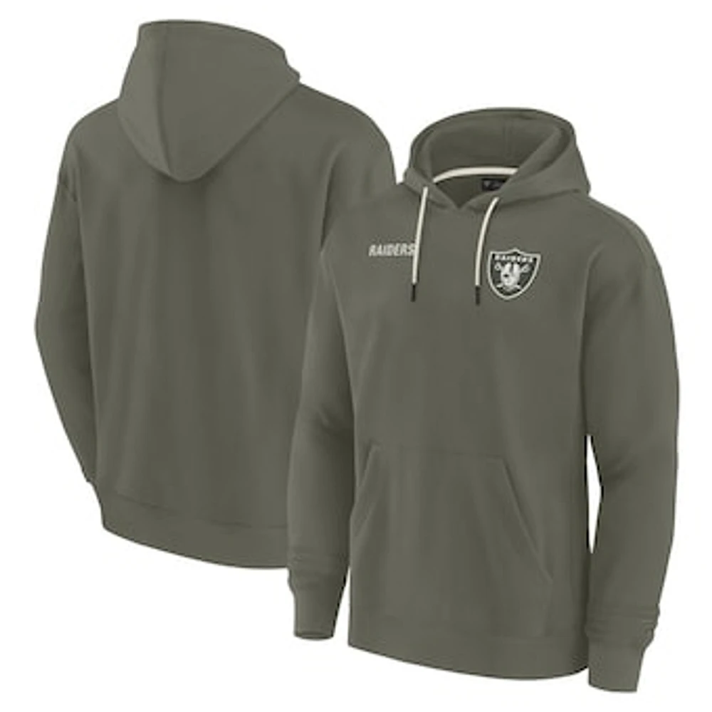 Unisex Fanatics Olive Las Vegas Raiders Elements Super Soft Fleece Pullover Hoodie