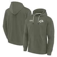 Unisex Fanatics Olive Los Angeles Rams Elements Super Soft Fleece Pullover Hoodie