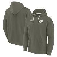 Unisex Fanatics Olive Los Angeles Rams Elements Super Soft Fleece Pullover Hoodie