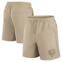 Unisex Fanatics Khaki Chicago Bears Elements Super Soft Fleece Shorts