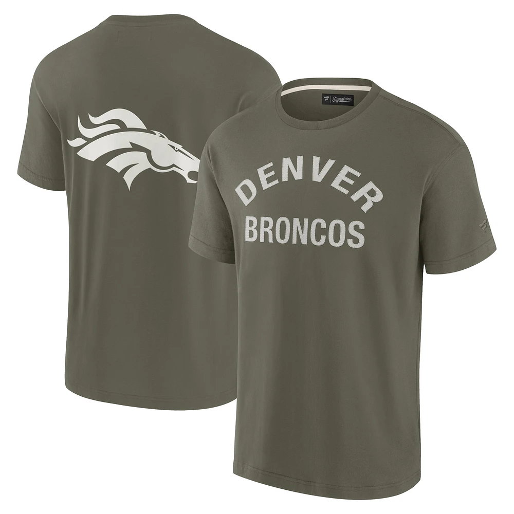 Unisex Fanatics Olive Denver Broncos Elements Super Soft Short Sleeve T-Shirt