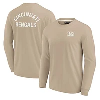 Unisex Fanatics Khaki Cincinnati Bengals Elements Super Soft Long Sleeve T-Shirt