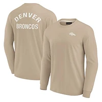 Unisex Fanatics Khaki Denver Broncos Elements Super Soft Long Sleeve T-Shirt