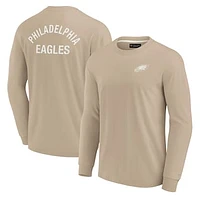 Unisex Fanatics Khaki Philadelphia Eagles Elements Super Soft Long Sleeve T-Shirt