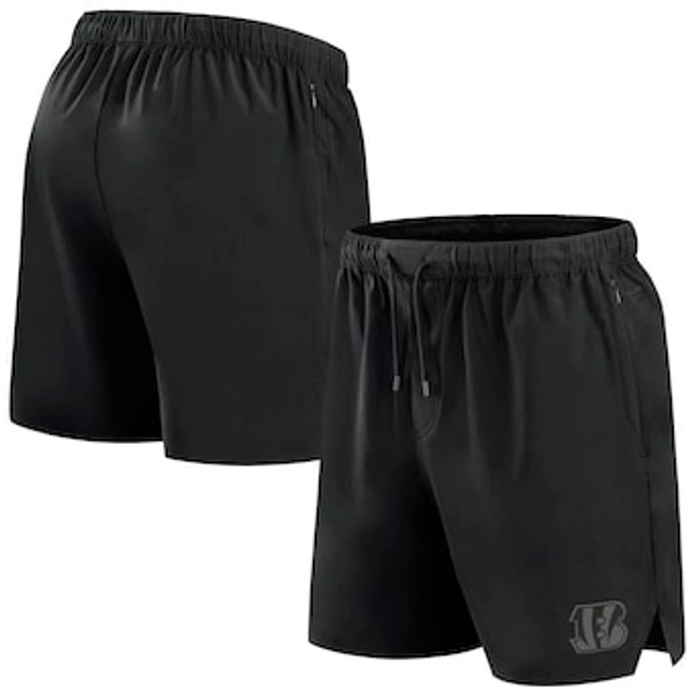 Men's Fanatics Black Cincinnati Bengals Front Office Woven Shorts