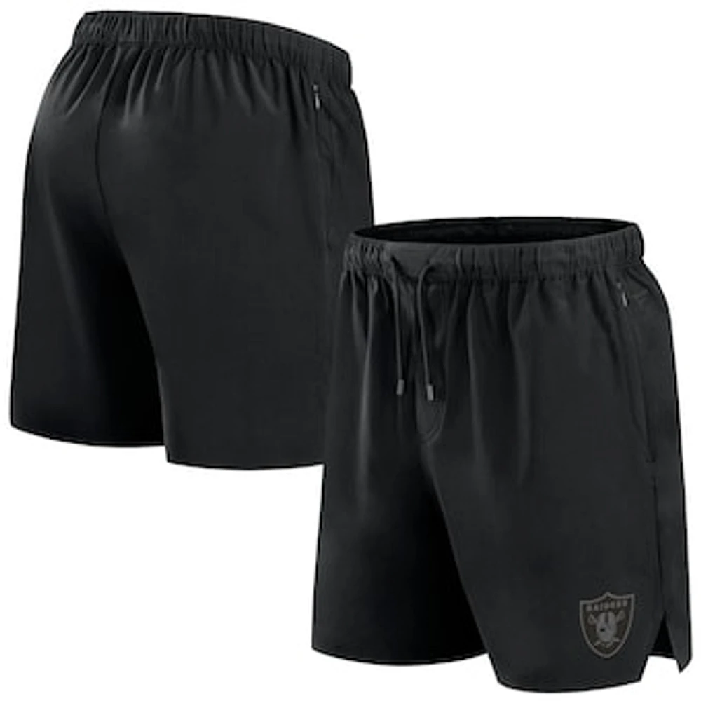 Men's Fanatics Black Las Vegas Raiders Front Office Woven Shorts