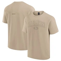 Unisex Fanatics Khaki San Francisco 49ers Elements Heavyweight Tri-Blend T-Shirt