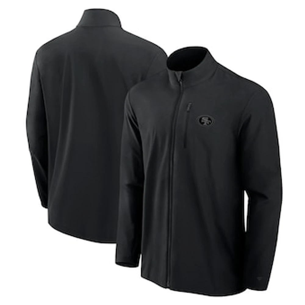 Men's Fanatics Black San Francisco 49ers Front Office Woven Full-Zip Jacket