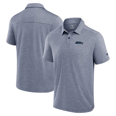 Men's Fanatics Navy Seattle Seahawks Front Office Tech Polo Shirt