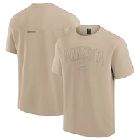 Unisex Fanatics Khaki Minnesota Vikings Elements Heavyweight Tri-Blend T-Shirt