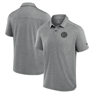 Men's Fanatics Black Pittsburgh Steelers Front Office Tech Polo Shirt