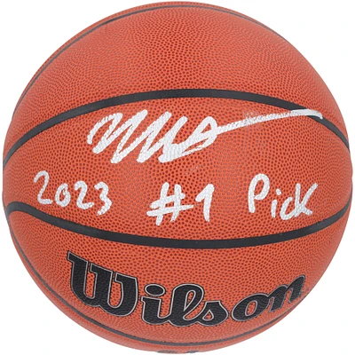 Victor Wembanyama San Antonio Spurs Autographed Wilson Authentic Series Indoor/Outdoor Basketball with "2023 #1 Pick" Inscription