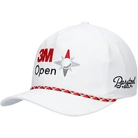 Men's Barstool Golf White 3M Open Rope Snapback Hat