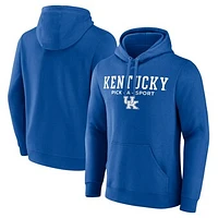 Men's Royal Kentucky Wildcats Authentic Pick-A-Sport Pullover Hoodie
