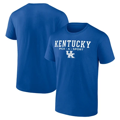 Men's Royal Kentucky Wildcats Authentic Pick-A-Sport T-Shirt