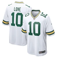 Men's Nike Jordan Love White Green Bay Packers  Game Jersey