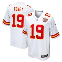 Men's Nike Kadarius Toney White Kansas City Chiefs  Game Jersey