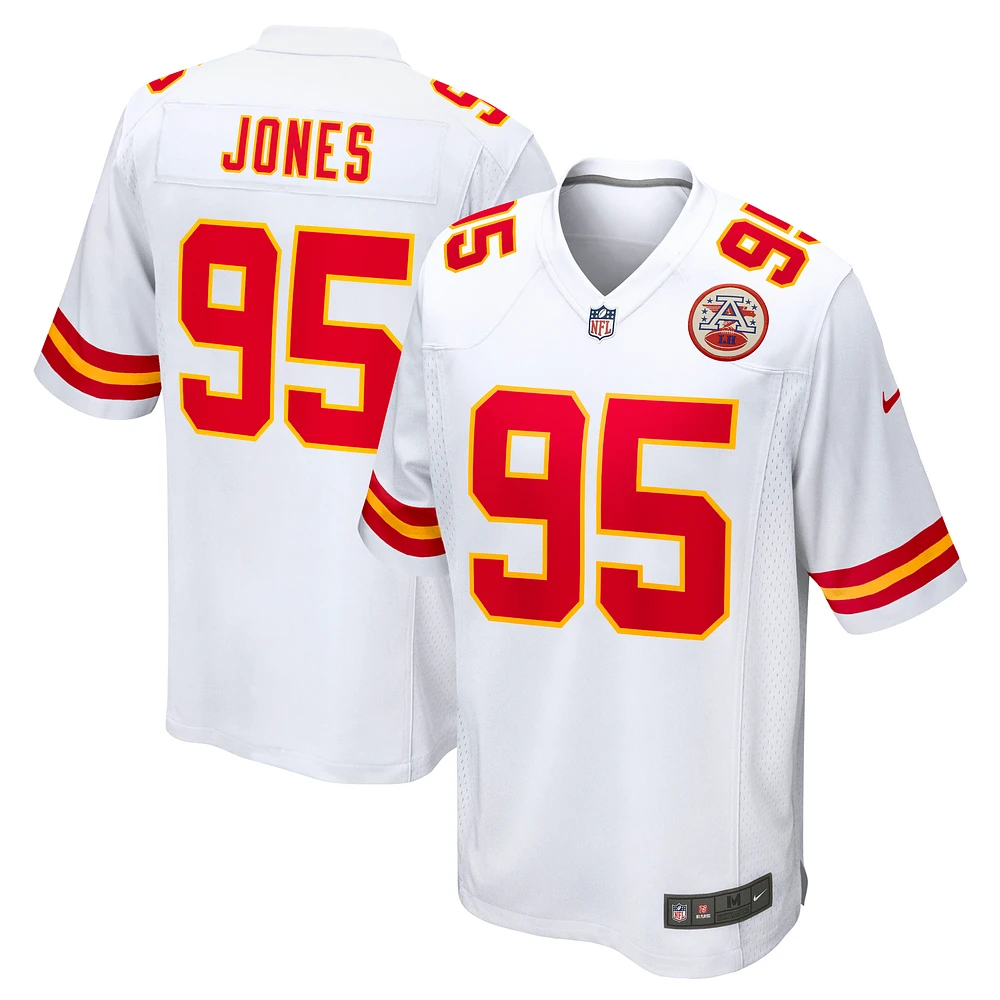 Men's Nike Chris Jones White Kansas City Chiefs  Game Jersey