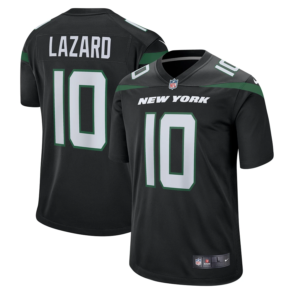 Men's Nike Allen Lazard Stealth Black New York Jets Alternate Game Jersey