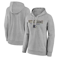Women's Heather Gray Notre Dame Fighting Irish Authentic Pick-A-Sport Pullover Hoodie