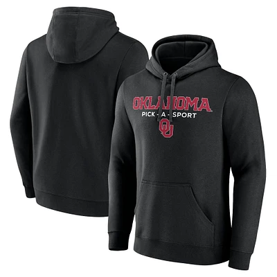 Men's Black Oklahoma Sooners Authentic Pick-A-Sport Pullover Hoodie