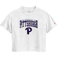 Women's League Collegiate Wear  White Pitt Panthers Intramural Midi Tri-Blend T-Shirt