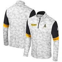 Men's Colosseum  Camo Appalachian State Mountaineers OHT Military Appreciation Tomahawk Quarter-Zip Windshirt