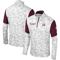 Men's Colosseum  Camo Mississippi State Bulldogs OHT Military Appreciation Tomahawk Quarter-Zip Windshirt