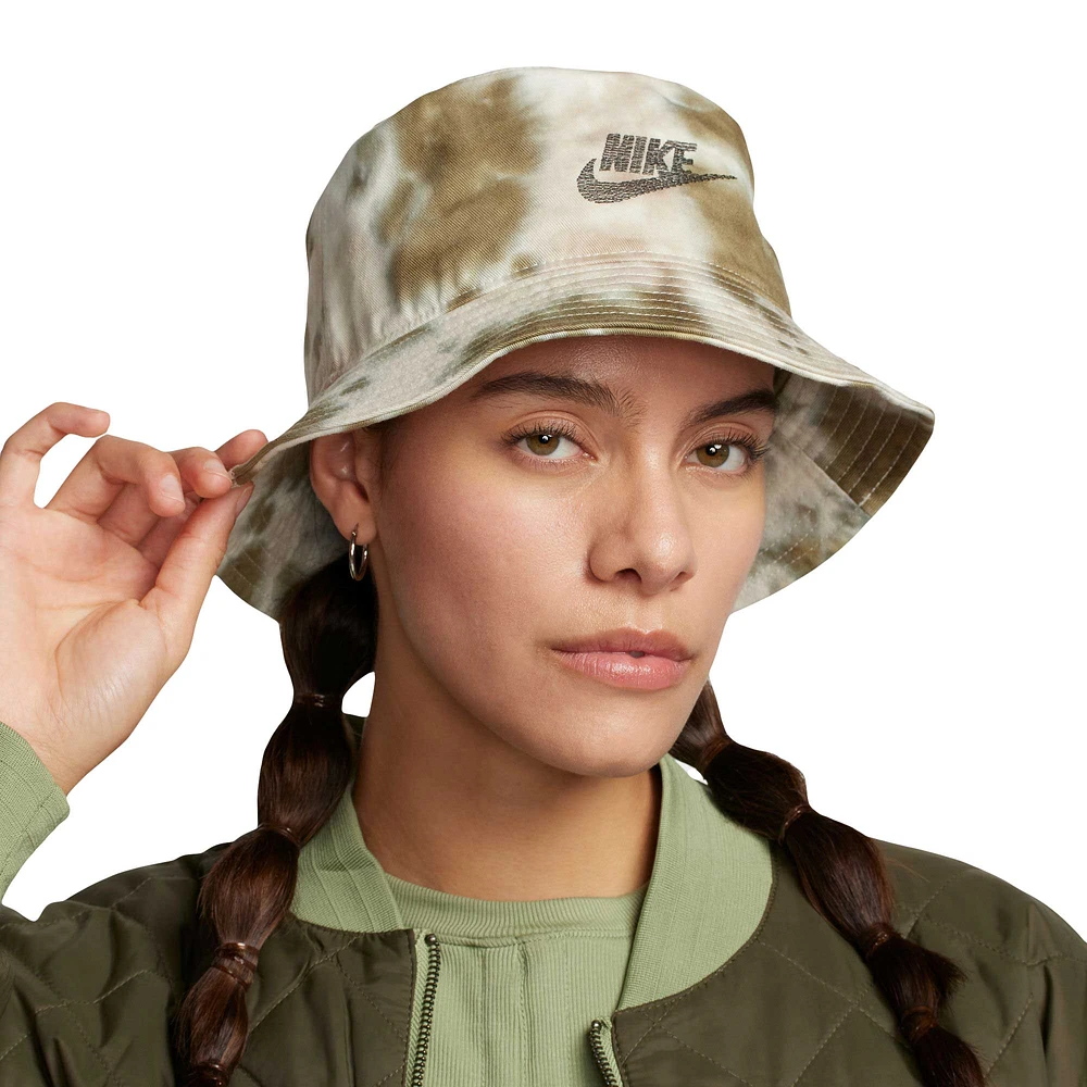 Unisex Nike Khaki Apex Splash Bucket Hat